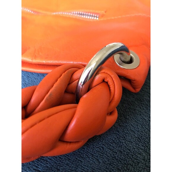 Fenn Wright Manson oversized hobo bag in orange - Picture 9 of 12